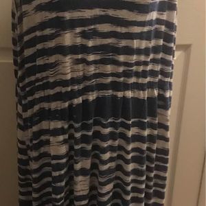 Women’s plus size 2x sleeveless dress blue striped by Ana